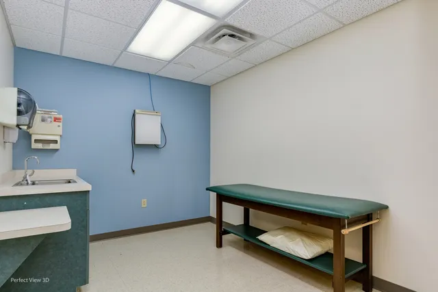 a room with furniture and a table