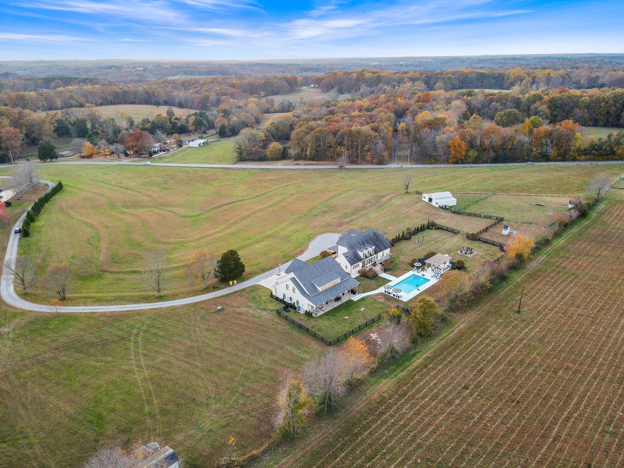 7314 Dug Hill Road Bon Aqua, TN 37025 - Photo 71 of 79 an aerial view of a house with a ocean view
