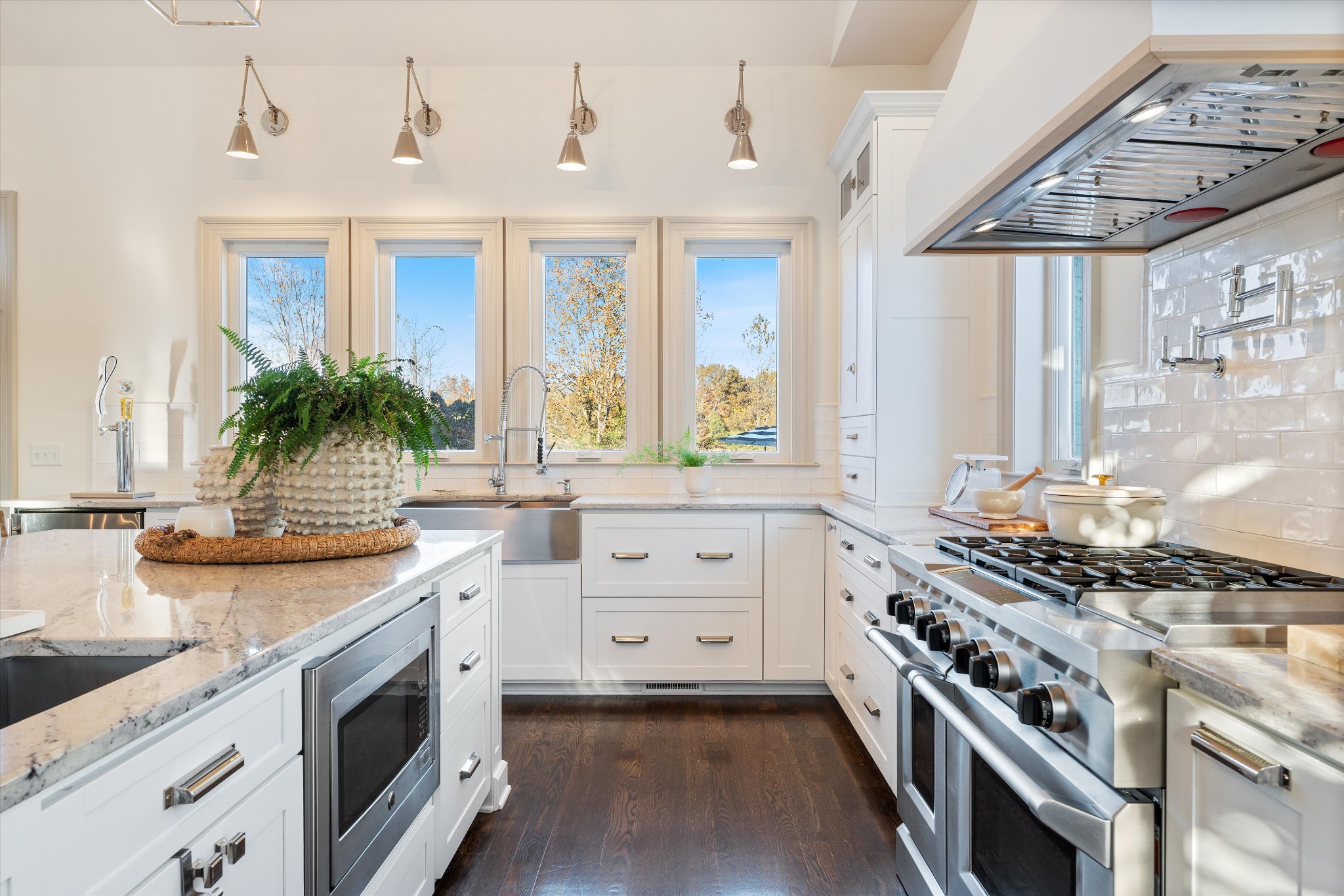 7314 Dug Hill Road Bon Aqua, TN 37025 - Photo 10 of 79 a kitchen with stainless steel appliances granite countertop a stove and a sink