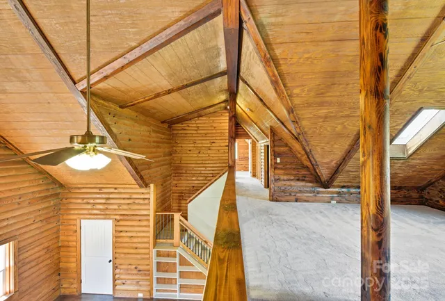a view of a house with a snow on the wall