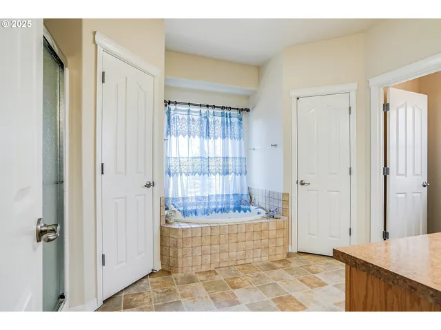 a view interior of a house an empty room and wooden floor