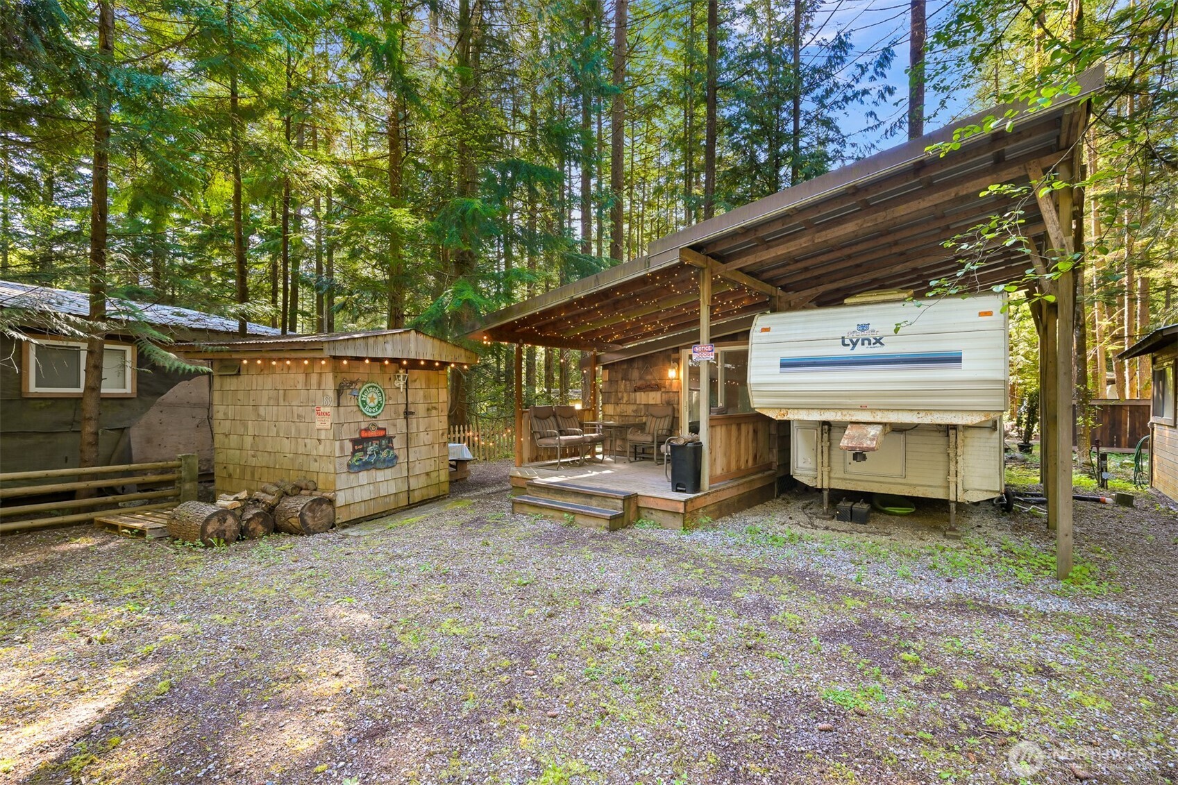 1189 Exit Road Maple Falls, WA 98266 - Photo 30 of 40 a view of a house with a yard