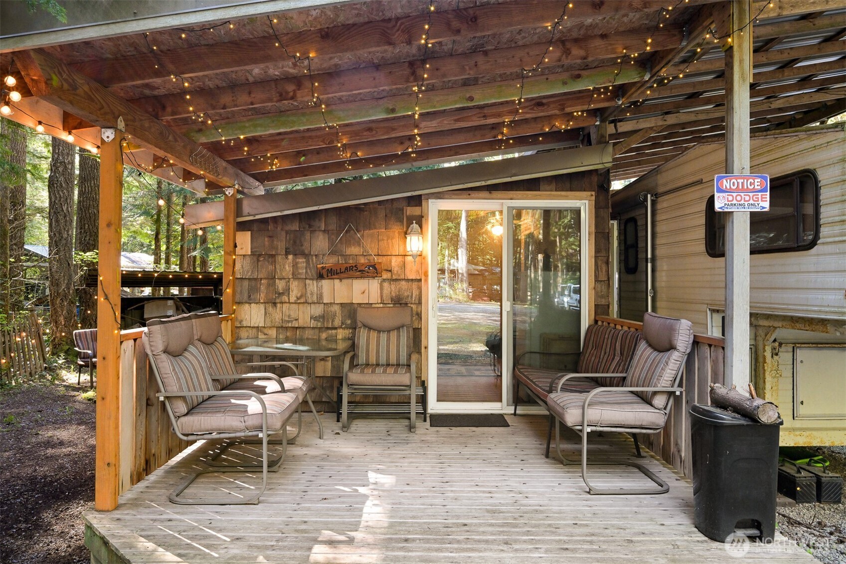 1189 Exit Road Maple Falls, WA 98266 - Photo 31 of 40 a building outdoor space with patio furniture and potted plants