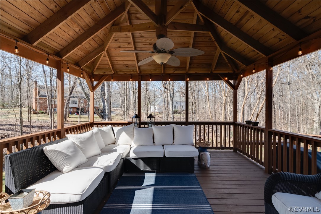 14020 Netherfield Drive Midlothian, VA 23113 - Photo 43 of 50 a view of balcony with wooden floor