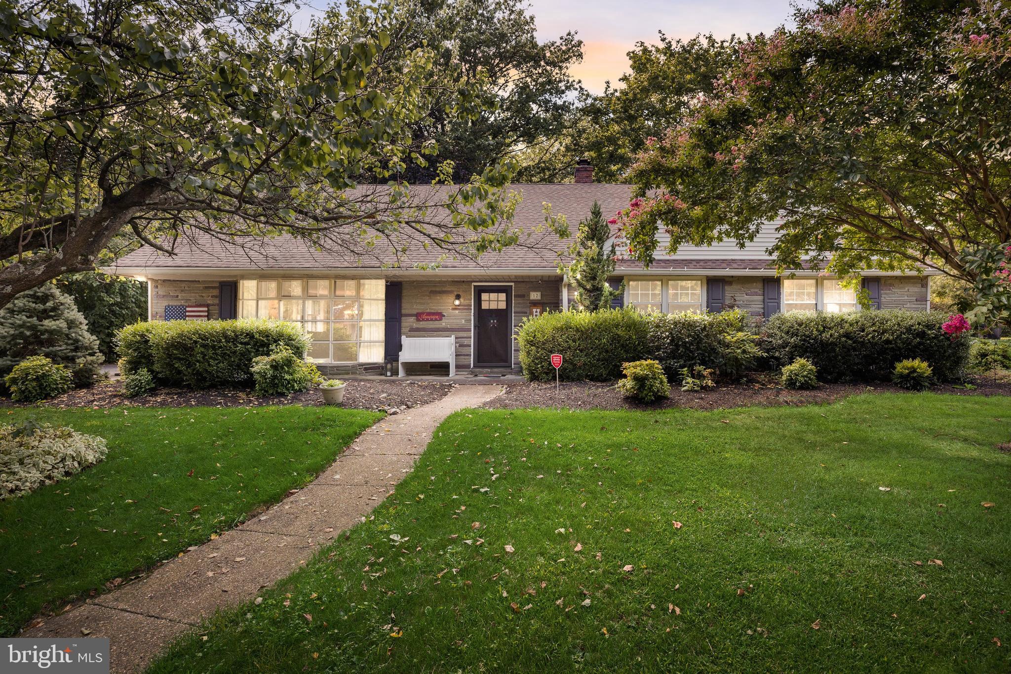 12 Greenvale Road Moorestown, NJ 08057 - Photo 2 of 49 a front view of house with yard and green space