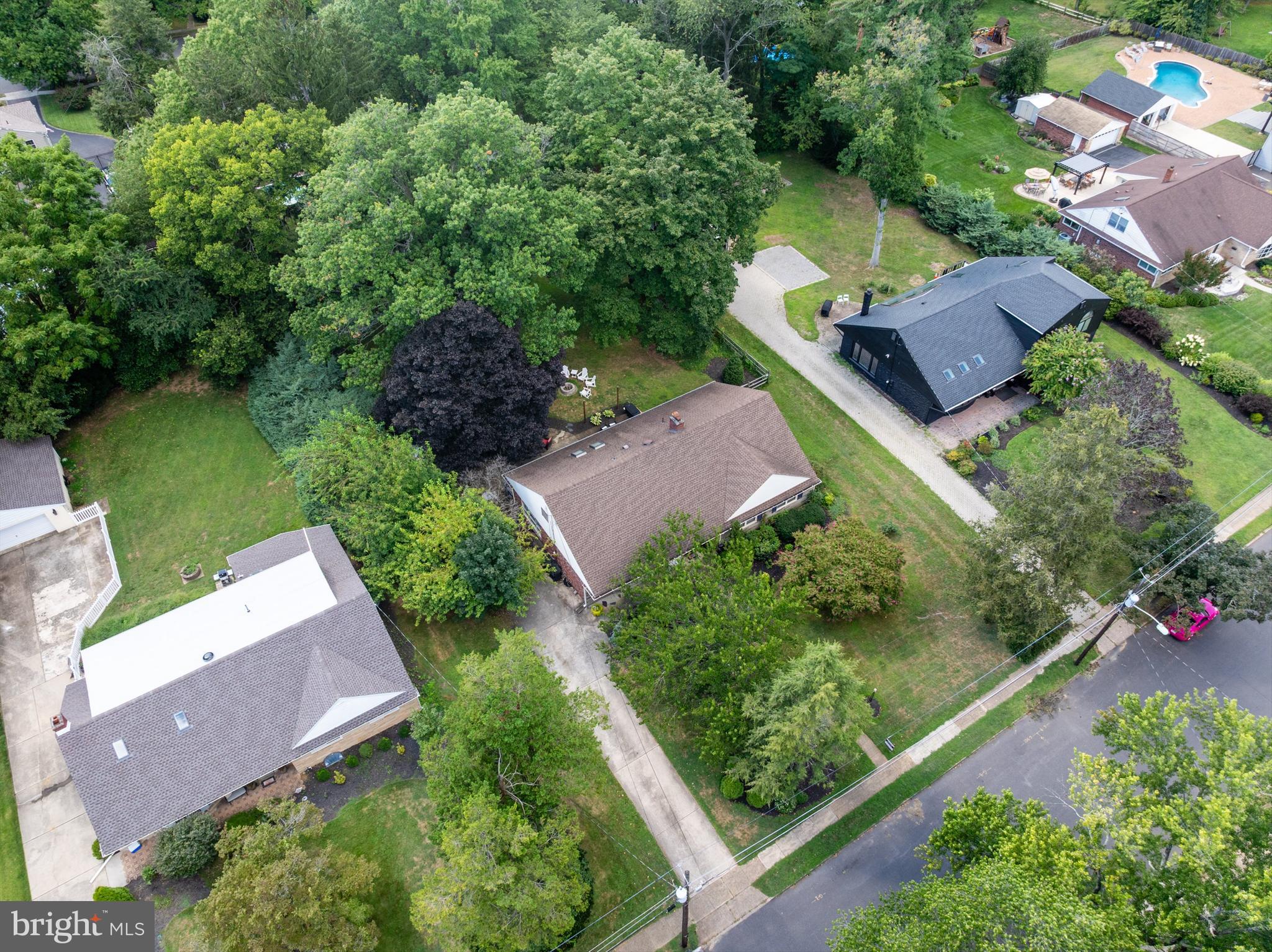 12 Greenvale Road Moorestown, NJ 08057 - Photo 41 of 49 an aerial view of a house with a garden