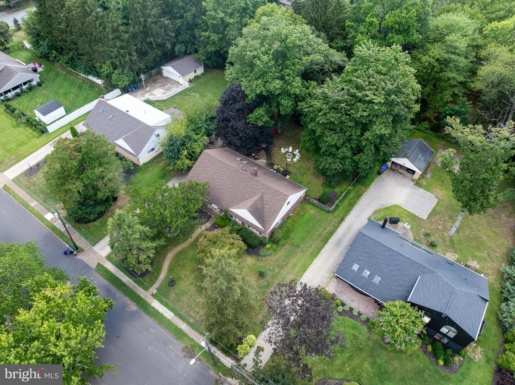 12 Greenvale Road Moorestown, NJ 08057 - Photo 42 of 49 an aerial view of a house with a garden