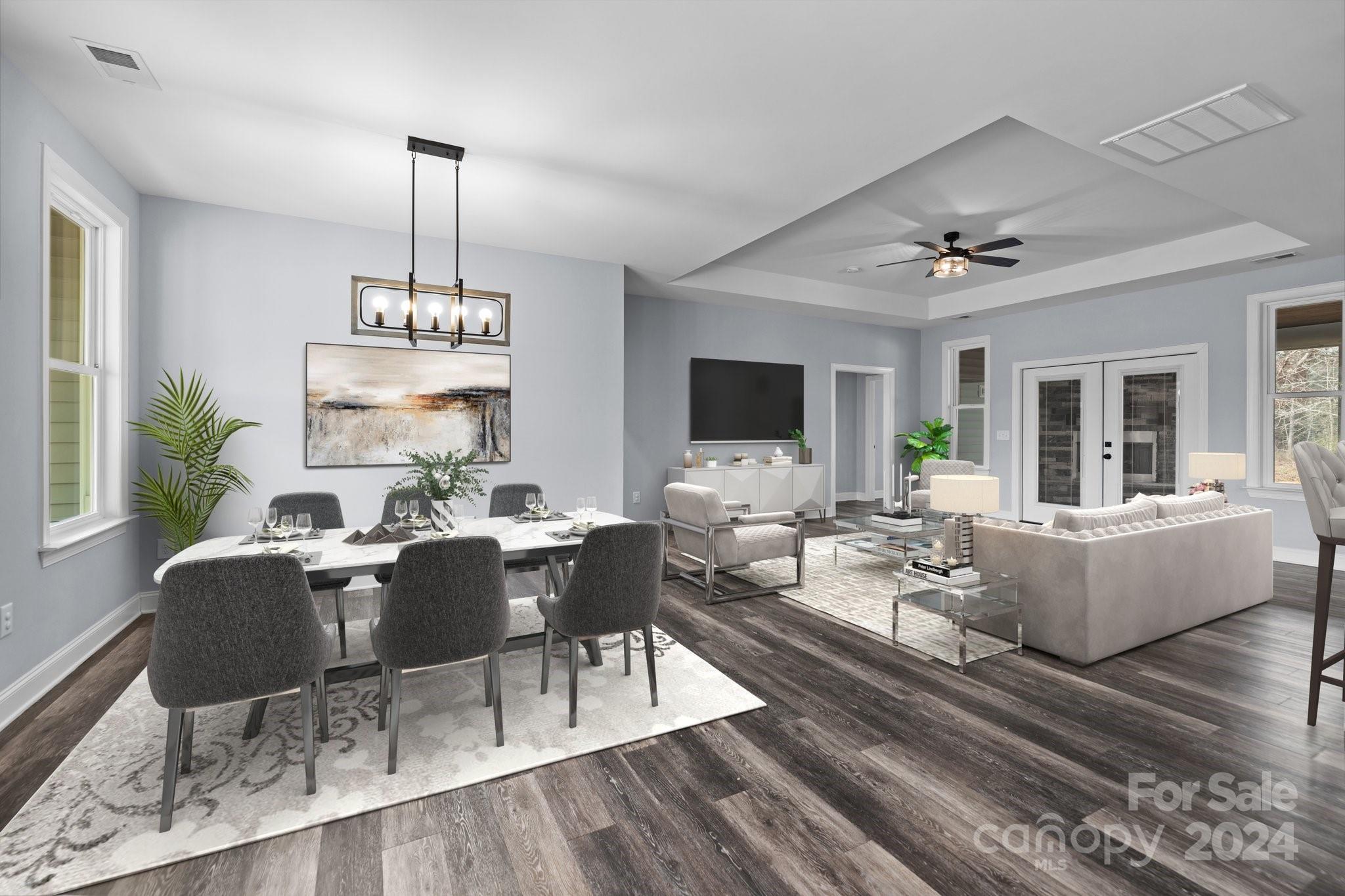 3067 Reservation Road Rock Hill, SC 29730 - Photo 14 of 45 a living room with furniture and a chandelier