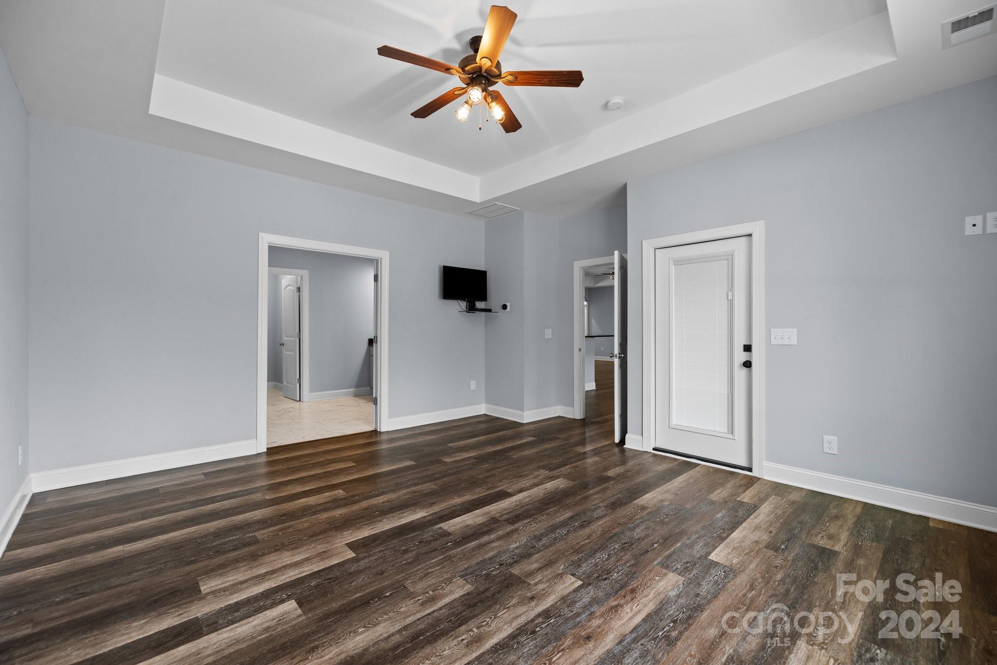 3067 Reservation Road Rock Hill, SC 29730 - Photo 24 of 45 a view of empty room with wooden floor and fan