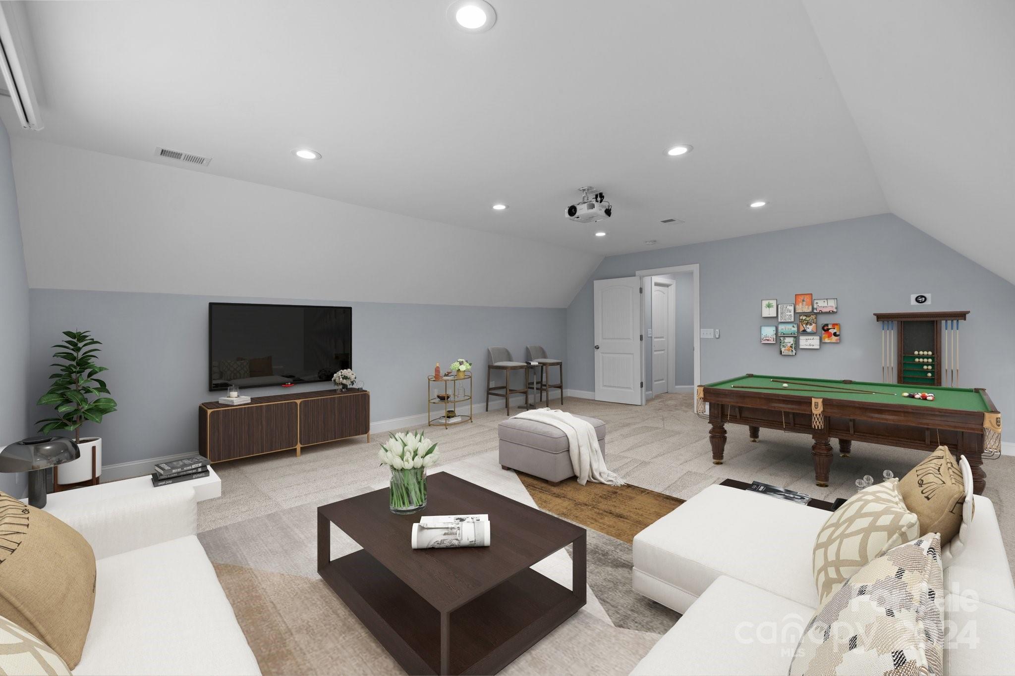 3067 Reservation Road Rock Hill, SC 29730 - Photo 31 of 45 a living room with furniture a flat screen tv and a large window