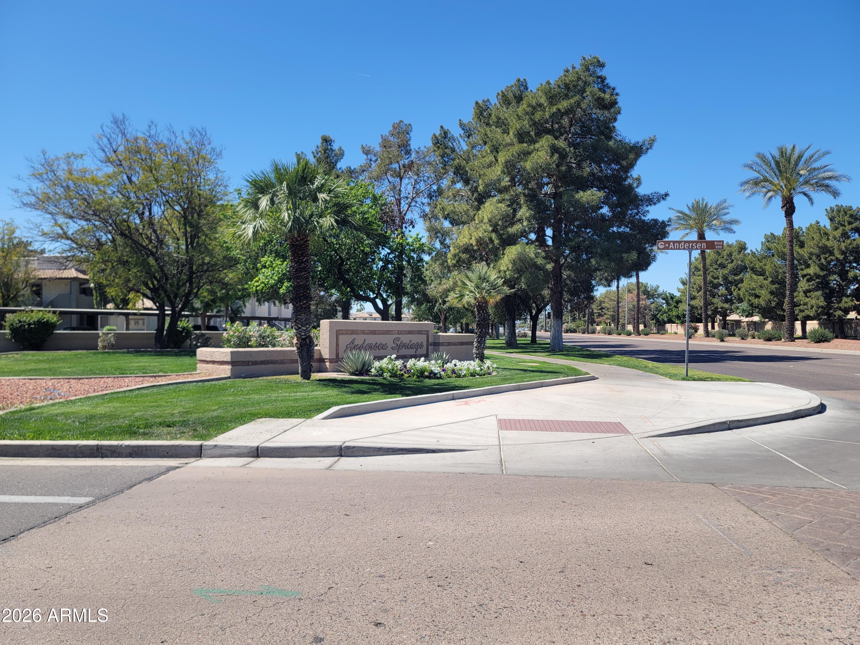1825 West Ray Road, Unit 1106 Chandler, AZ 85224 - Photo 49 of 62 a view of a park with palm trees