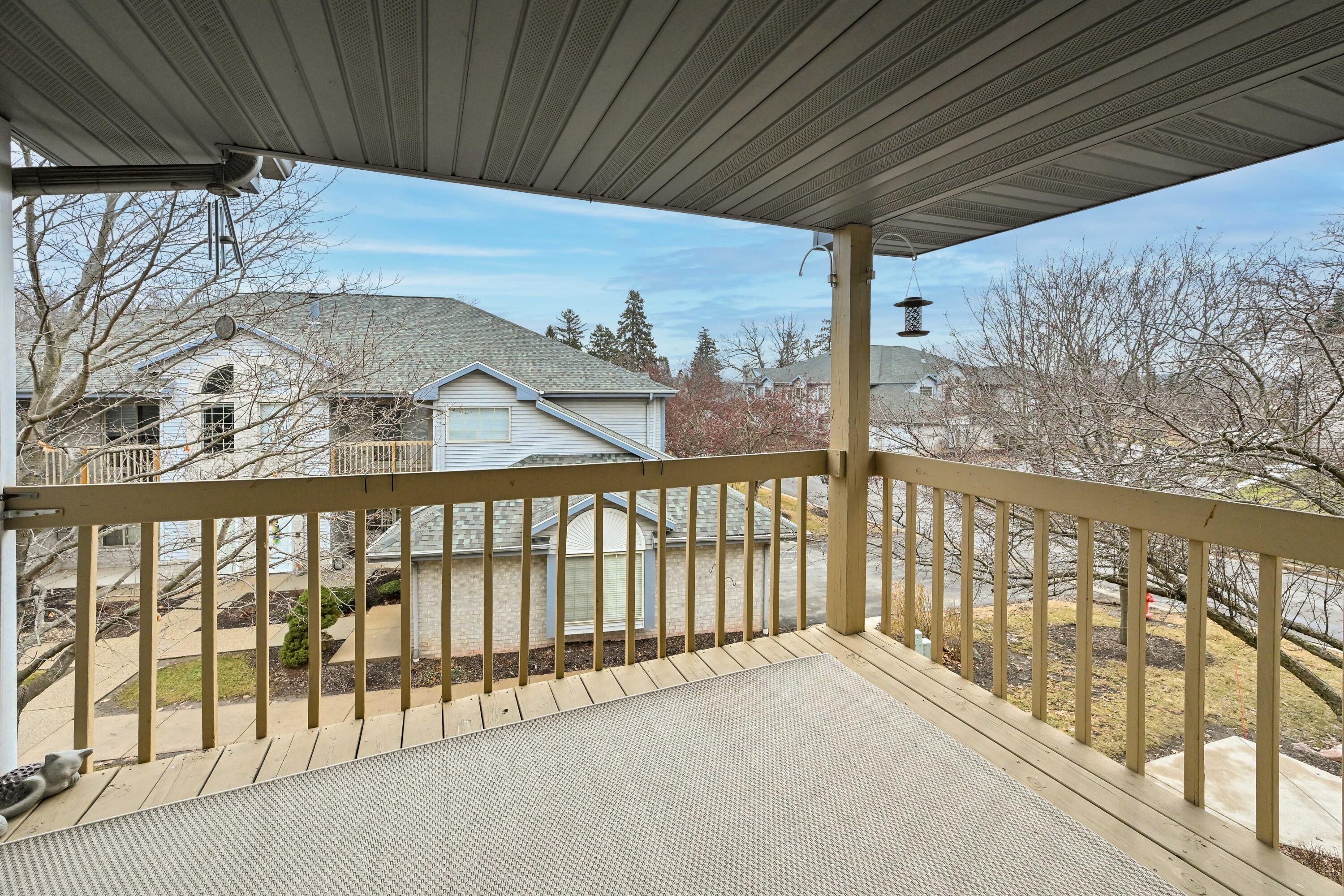 9332 West Loomis Road, Unit 6 Franklin, WI 53132 - Photo 8 of 26 Private Balcony off Great Room