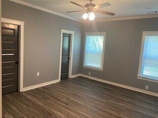 1116 Union Church Road Thomson, GA 30824 - Photo 11 of 26 ceiling fan, recessed lighting with color changing bulb, crown molding, shaker style door