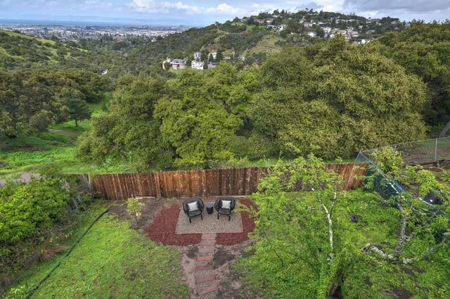 a view of a back yard