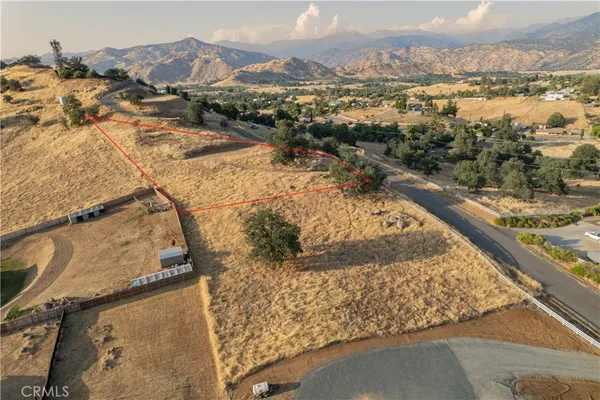 a view of a city with mountains