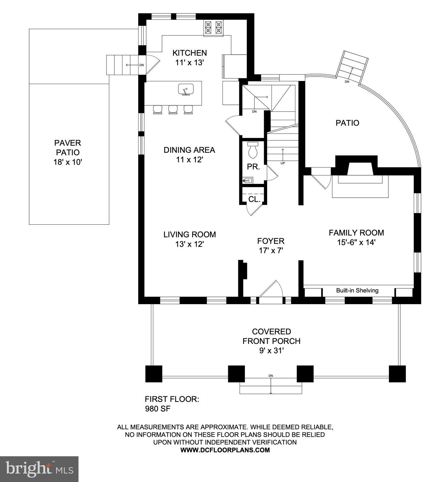 200 Rittenhouse Street Northwest Washington, DC 20011 - Photo 61 of 64 Main Level floor plan