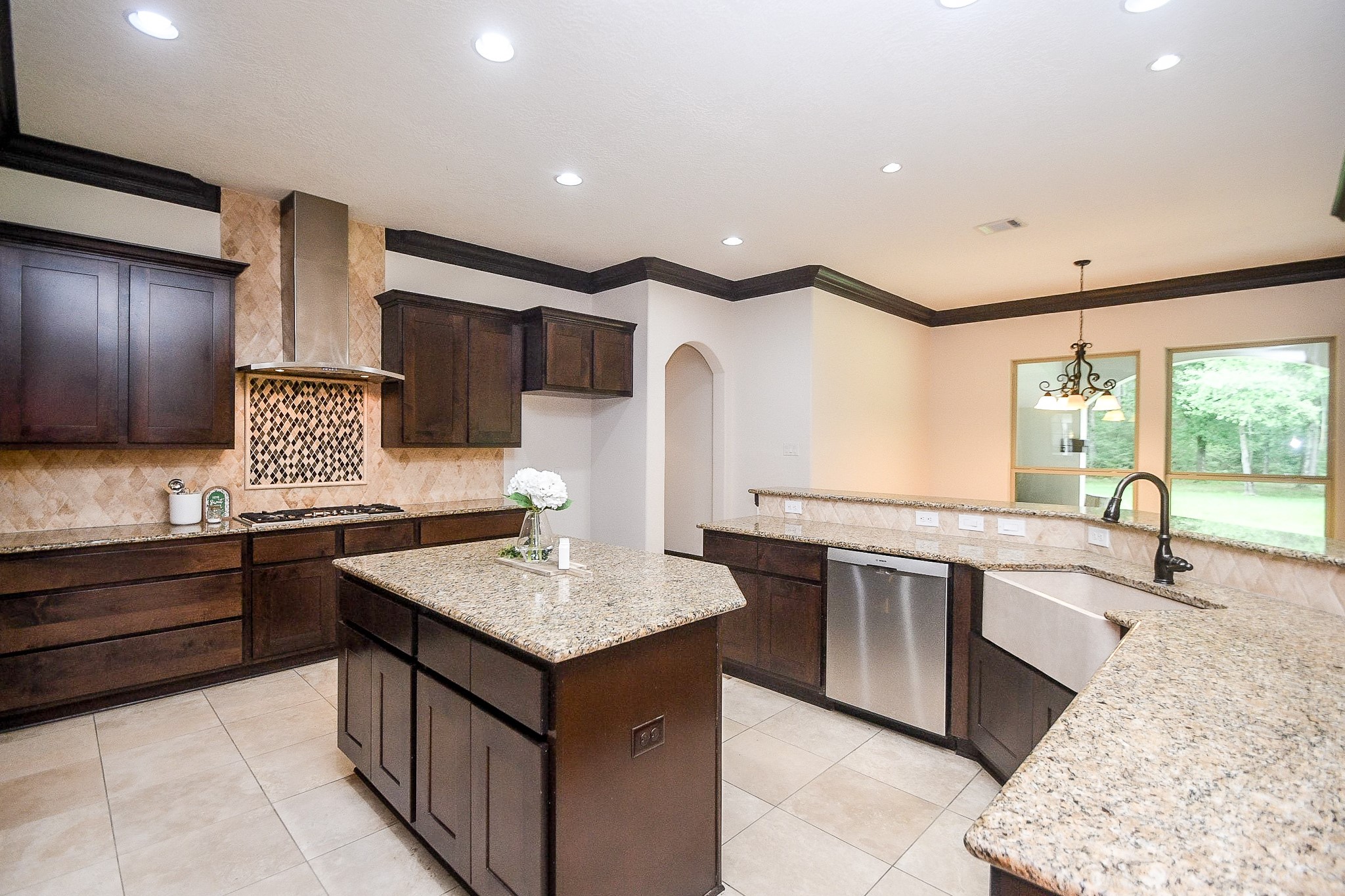 24387 Lenze Road Spring, TX 77389 - Photo 7 of 36 Travertine kitchen sink