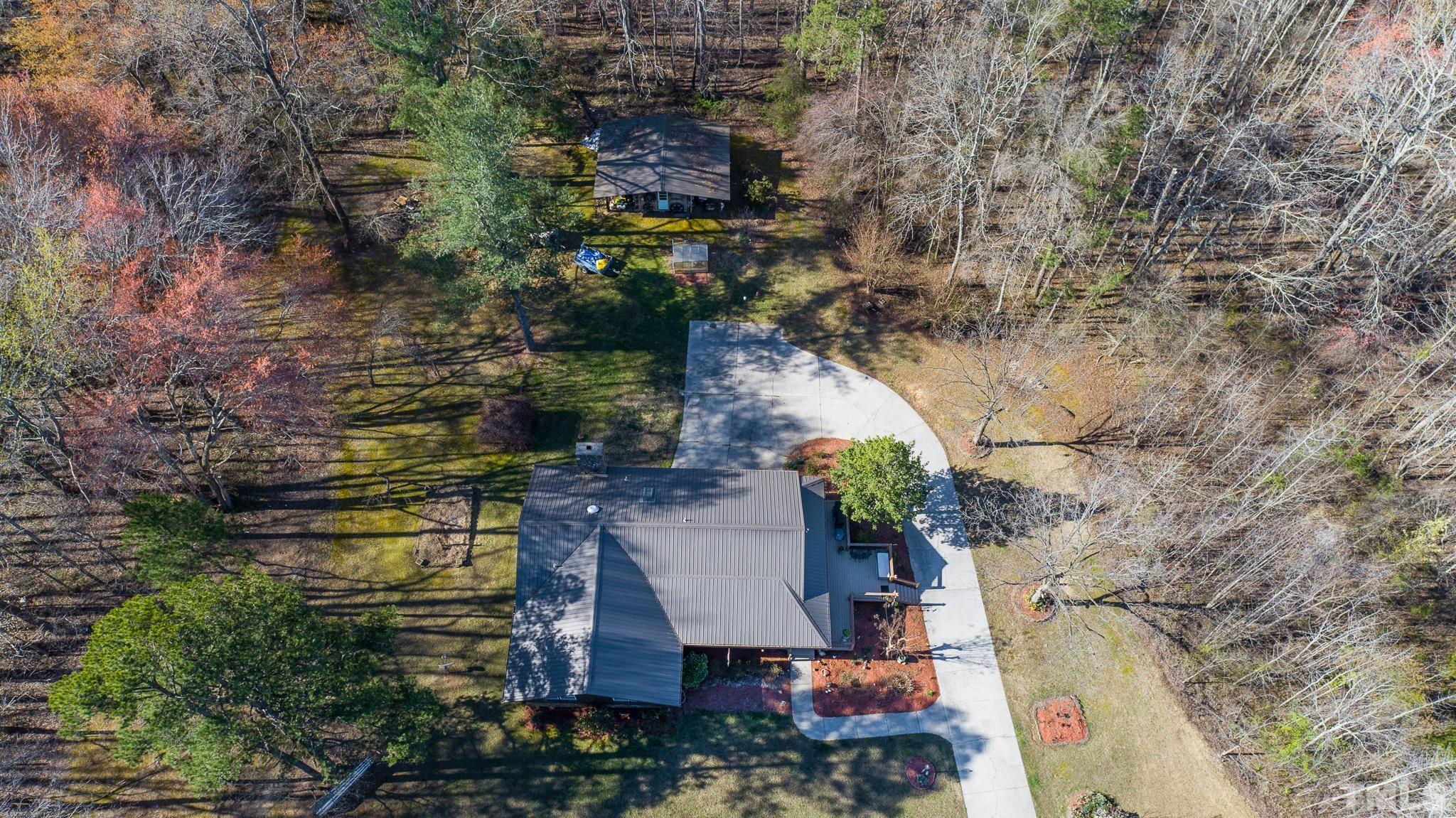 714 Lucy Garrett Road Roxboro, NC 27574 - Photo 55 of 68 an aerial view of house with yard