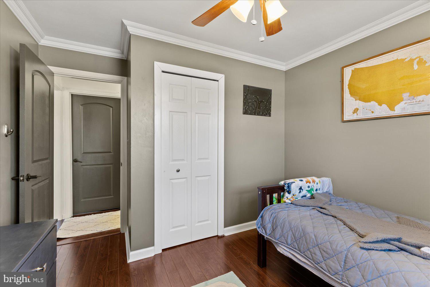 45 Heritage Road Akron, PA 17501 - Photo 21 of 56 a bedroom with a bed and wooden floor