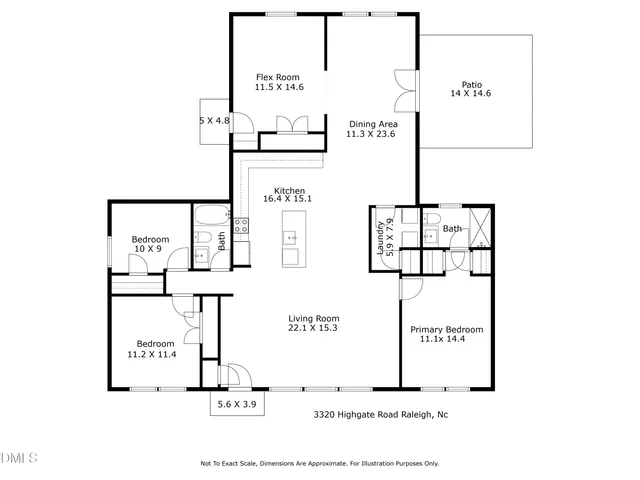 $430,000 | 3320 High Gate Road, Raleigh, NC 27603