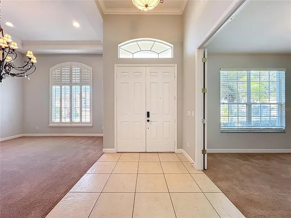 a view of a livingroom with a window