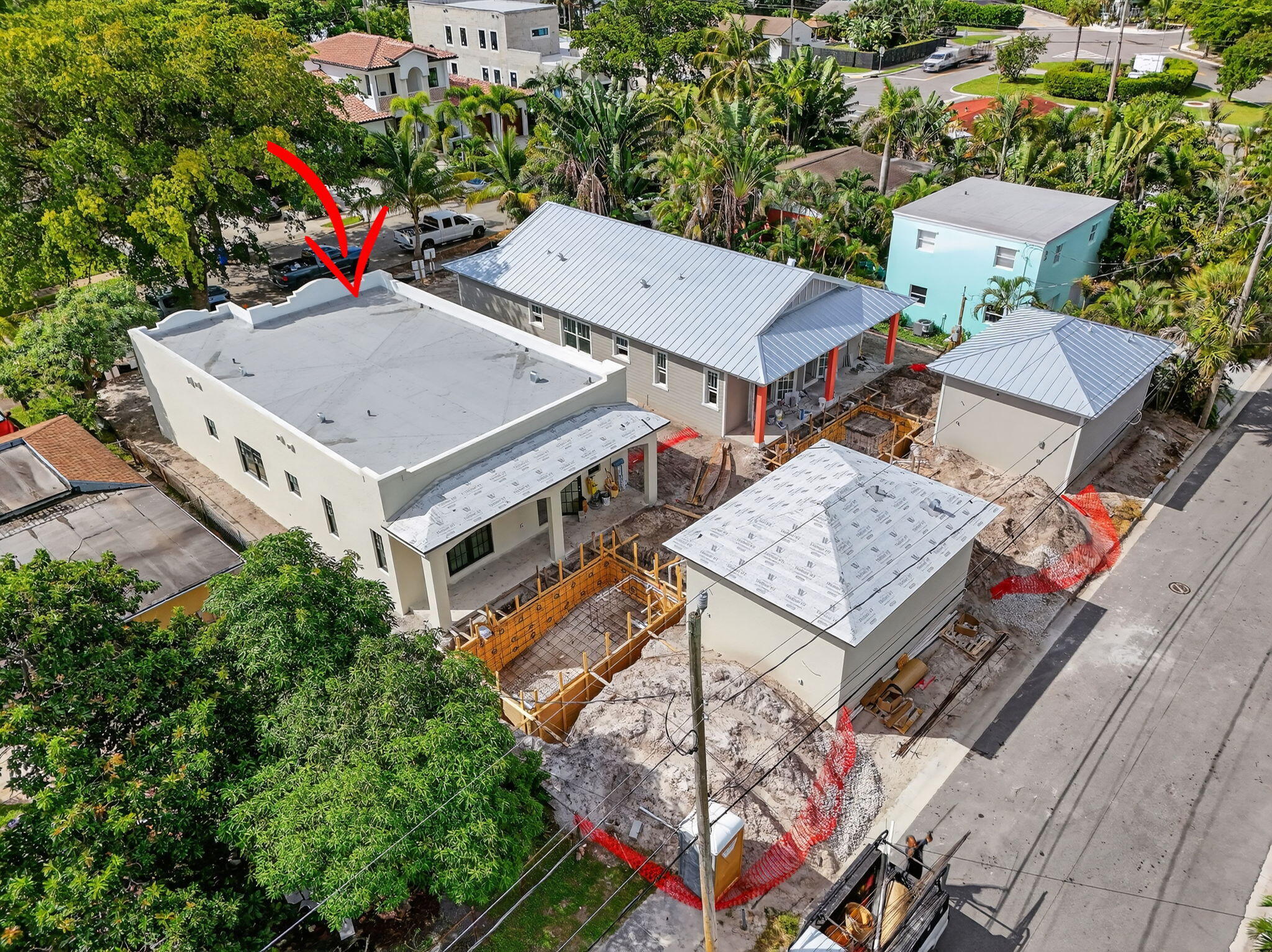 1013 Ardmore Road West Palm Beach, FL 33401 - Photo 9 of 35 an aerial view of a house with large trees