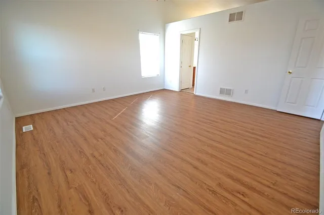 wooden floor in an empty room