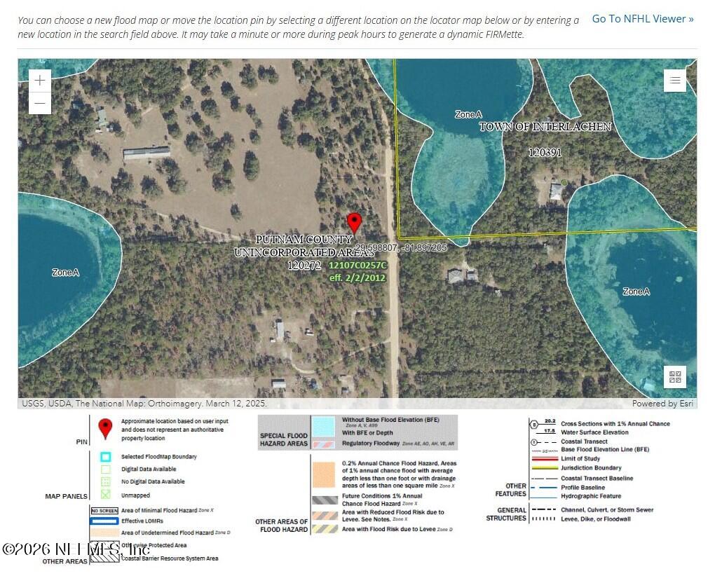 653 Cousintown Road Interlachen, FL 32148 - Photo 10 of 11 653 Cousintown Rd (FEMA Flood Map)