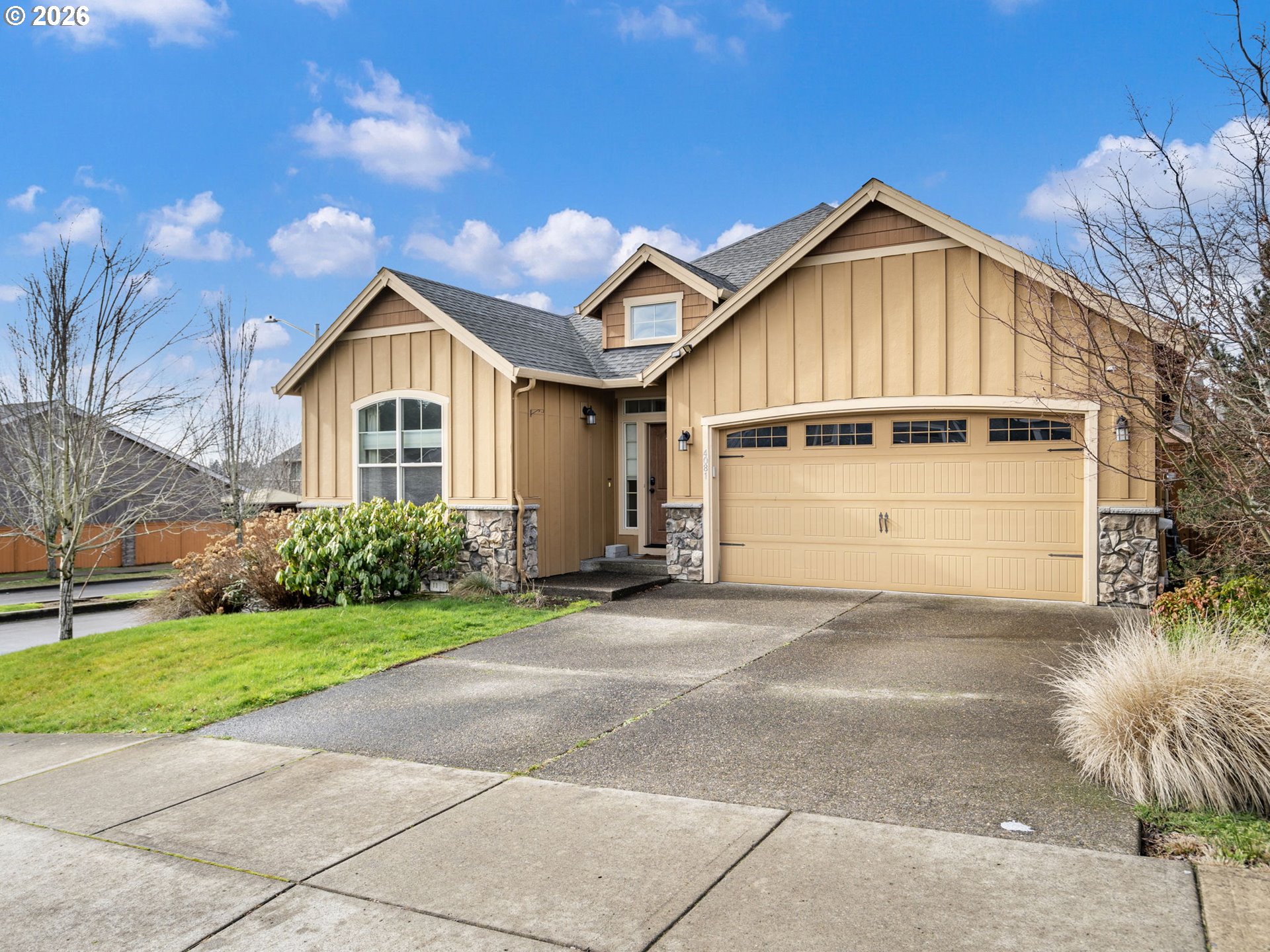 4081 Southwest Binford Avenue Gresham, OR 97080 - Photo 6 of 43 a front view of a house with a yard