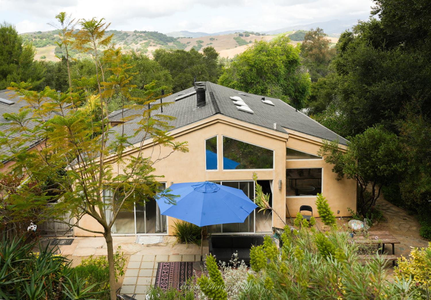 270 Valley Road Oak View, CA 93022 - Photo 1 of 34 a aerial view of a house with a yard table and chairs