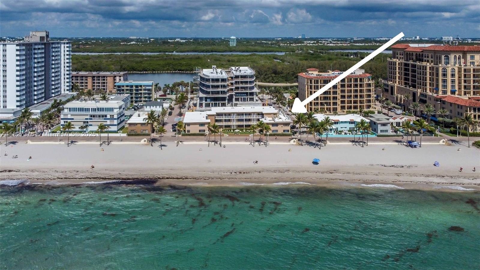 3300 North Surf Road, Unit 3A Hollywood, FL 33019 - Photo 3 of 39 an aerial view of a house with a lake view