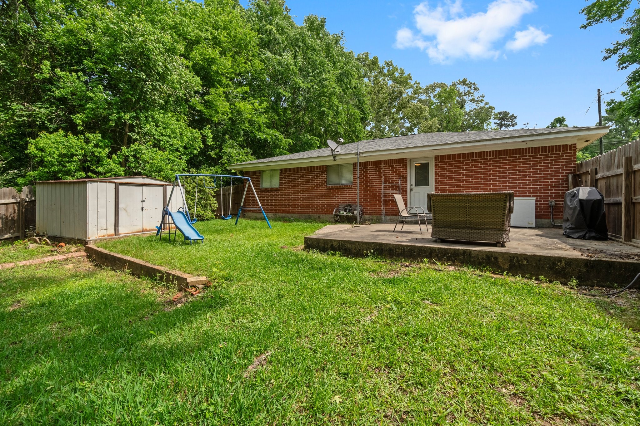 328 Drew's Landing Road Goodrich, TX 77335 - Photo 28 of 30 Shed/Backyard View