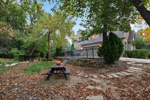 a house view with a garden space