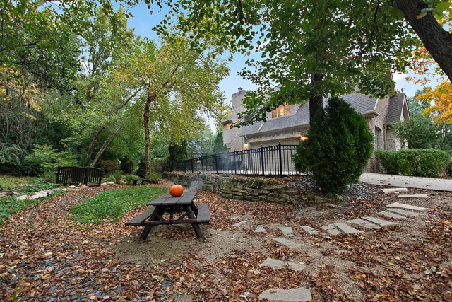 a house view with a garden space