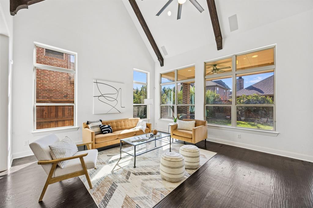3040 Dunverny The Colony, TX 75056 - Photo 12 of 40 a living room with furniture and a large window