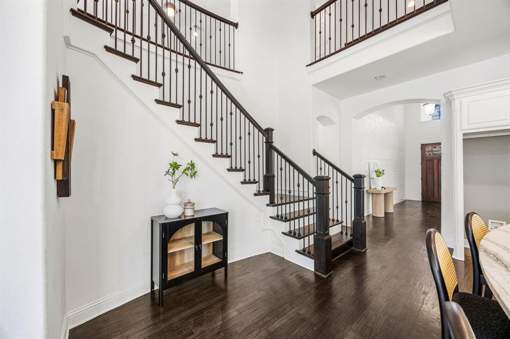 3040 Dunverny The Colony, TX 75056 - Photo 4 of 40 a view of entryway with wooden floor and stairs