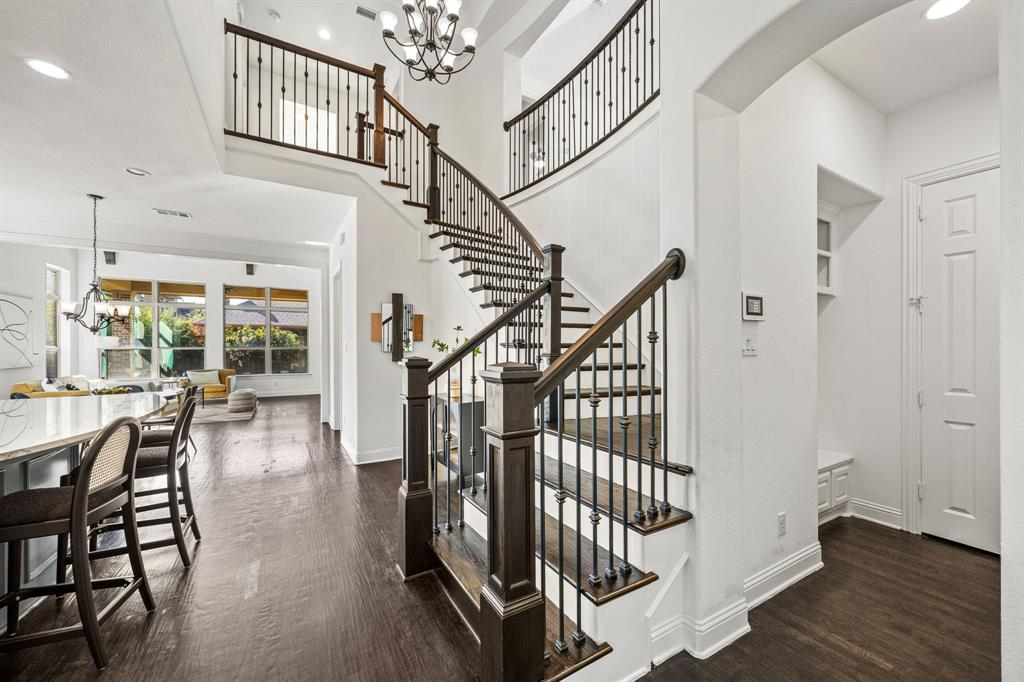 3040 Dunverny The Colony, TX 75056 - Photo 5 of 40 a view of entryway and hall with wooden floor