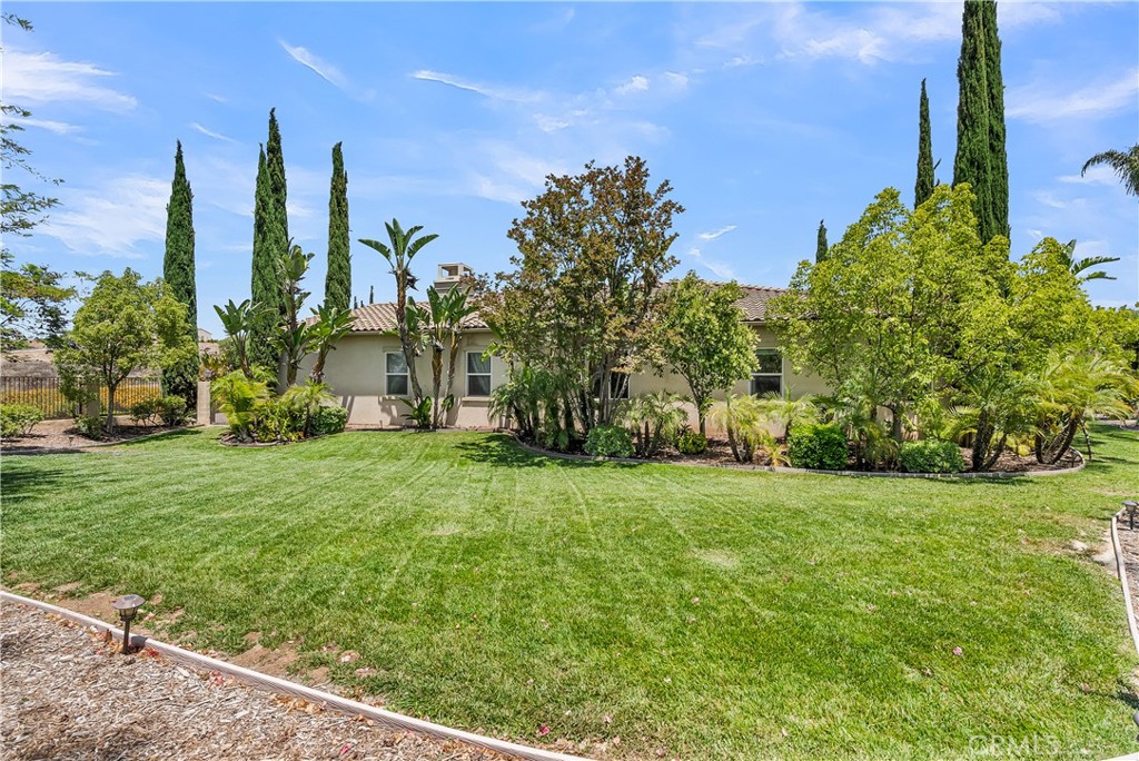 7780 Solitude Court Riverside, CA 92506 - Photo 51 of 63 a front view of a house with a yard and trees