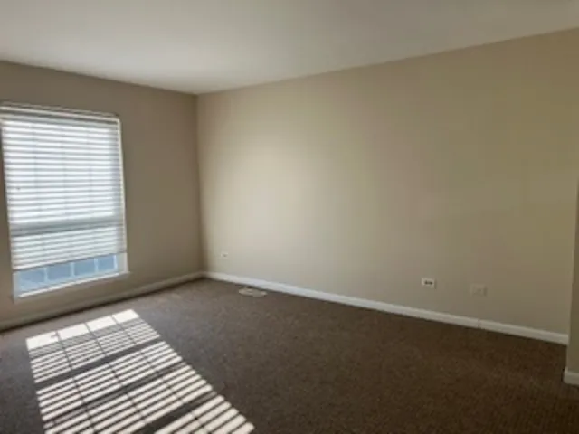 a view of a room with an empty space