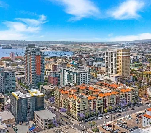 an aerial view of city