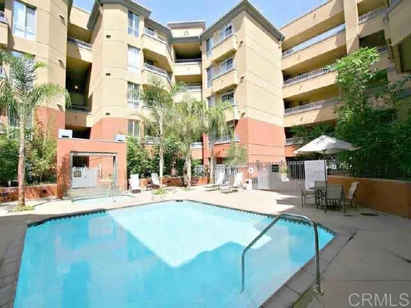 a view of a building with street view