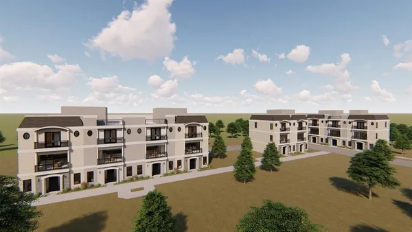 a view of buildings with sky view