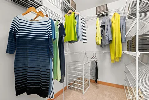 a view of walk in closet