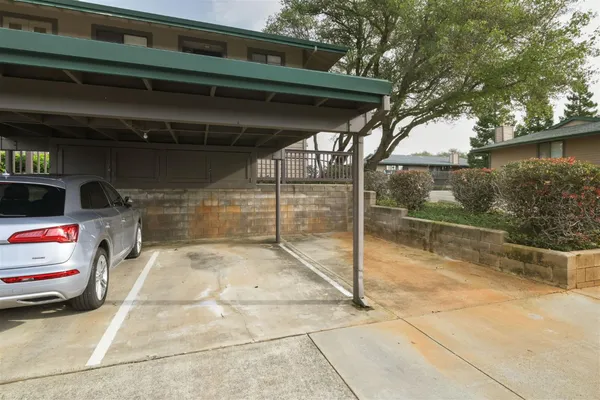 a view of parking garage