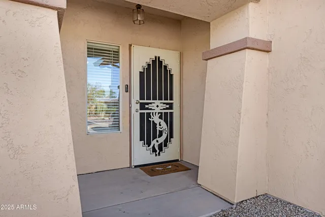 a view of front door with hallway