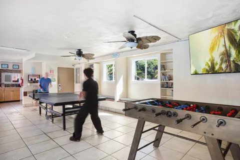 a view of a hallway with entryway