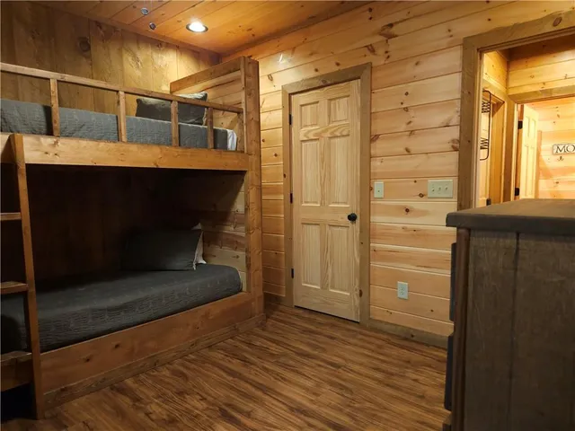 a view of a forest with trees