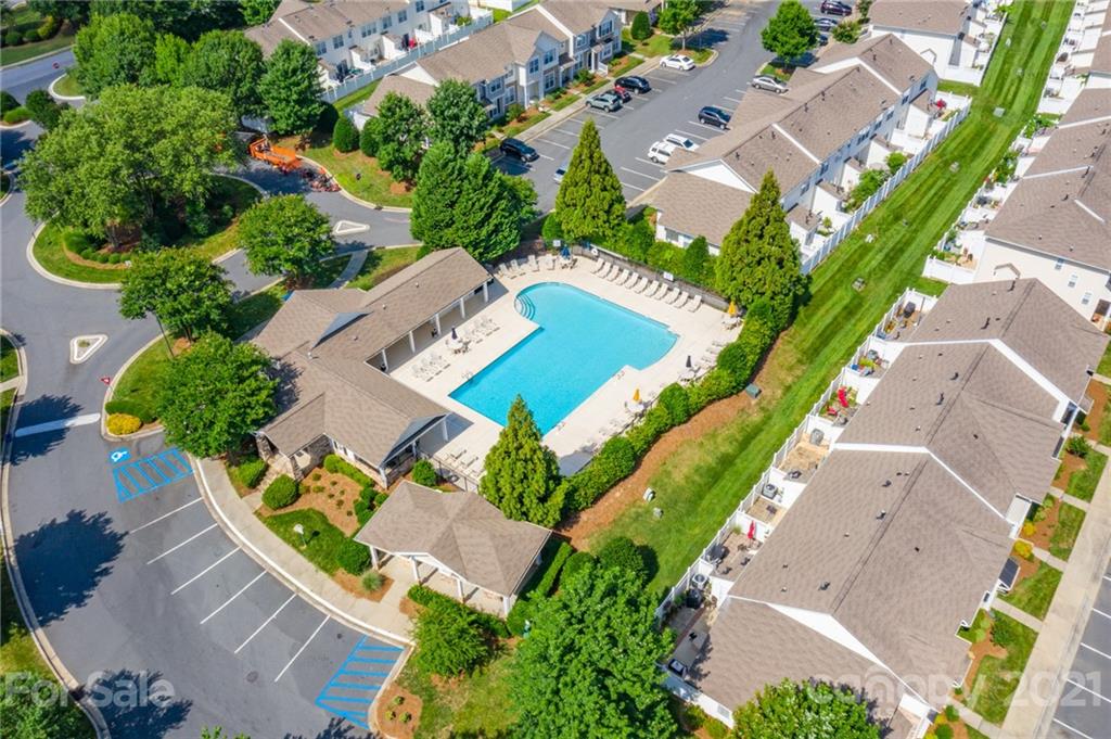 914 Copperstone Lane, Unit 177 Fort Mill, SC 29708 - Photo 26 of 27 an aerial view of a house with a swimming pool