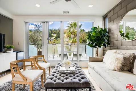 a workspace with outdoor seating