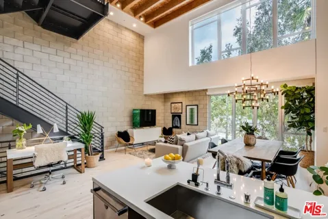 a outdoor space with furniture